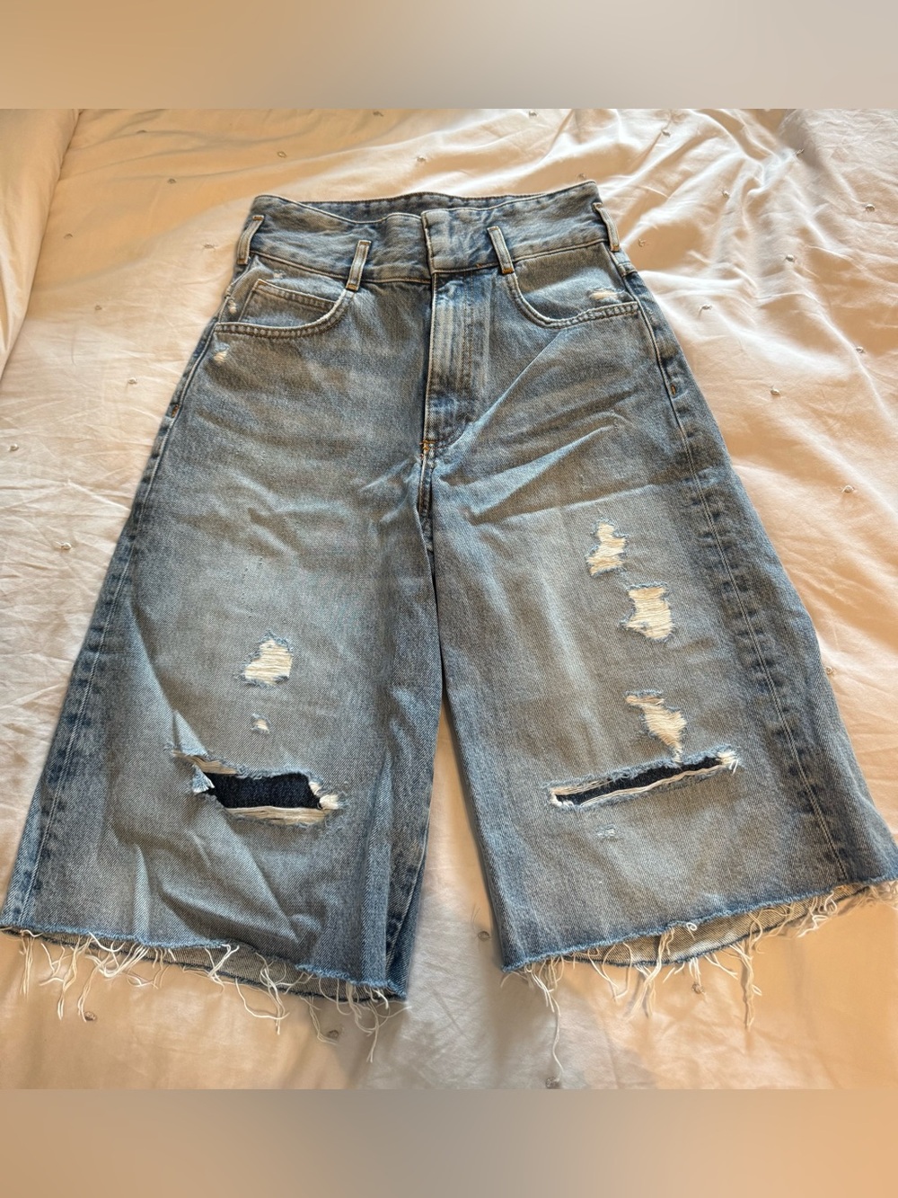 SANDRO High Waisted Bermuda Shorts